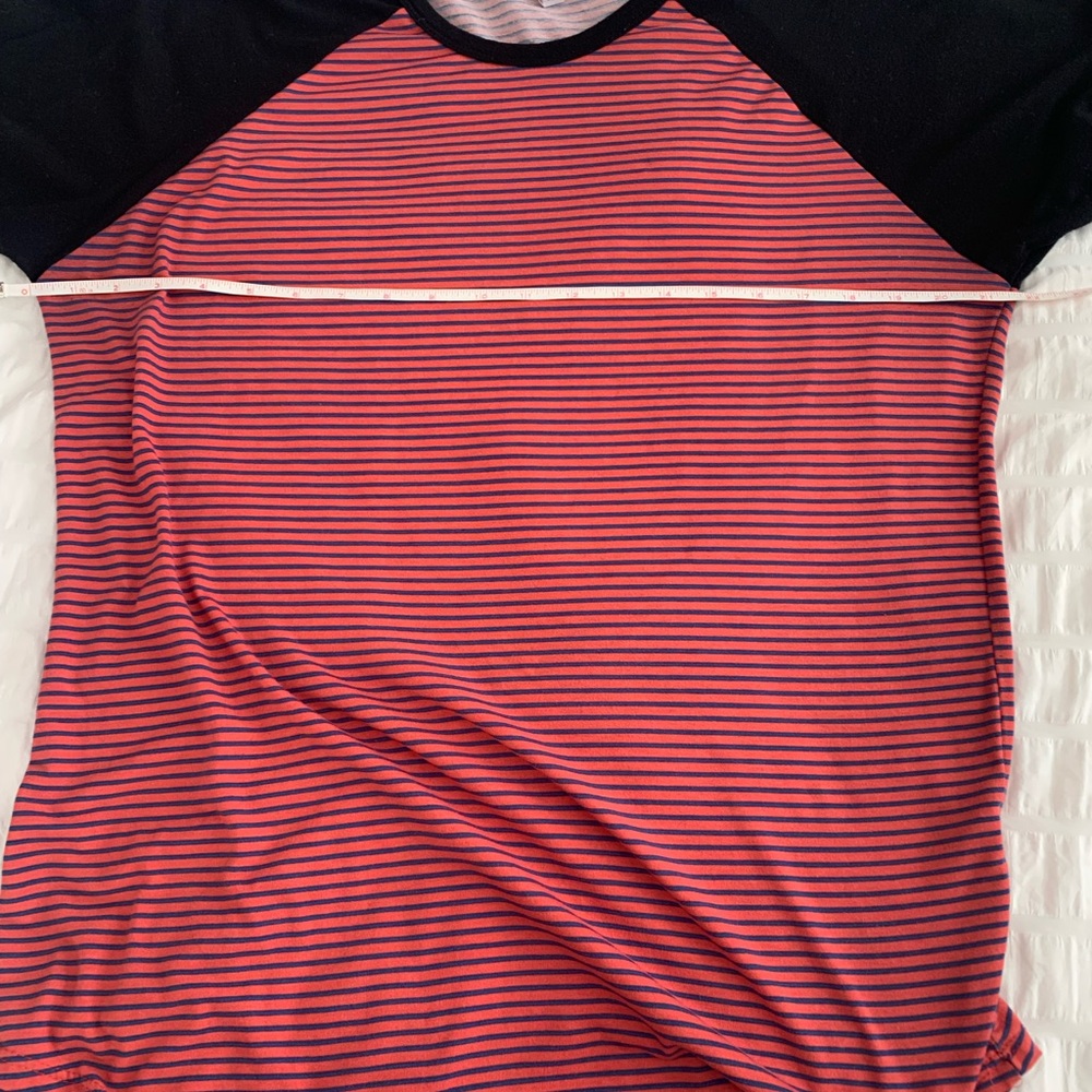 LuLa Roe Baseball Style Striped Tee - Picture 10 of 16